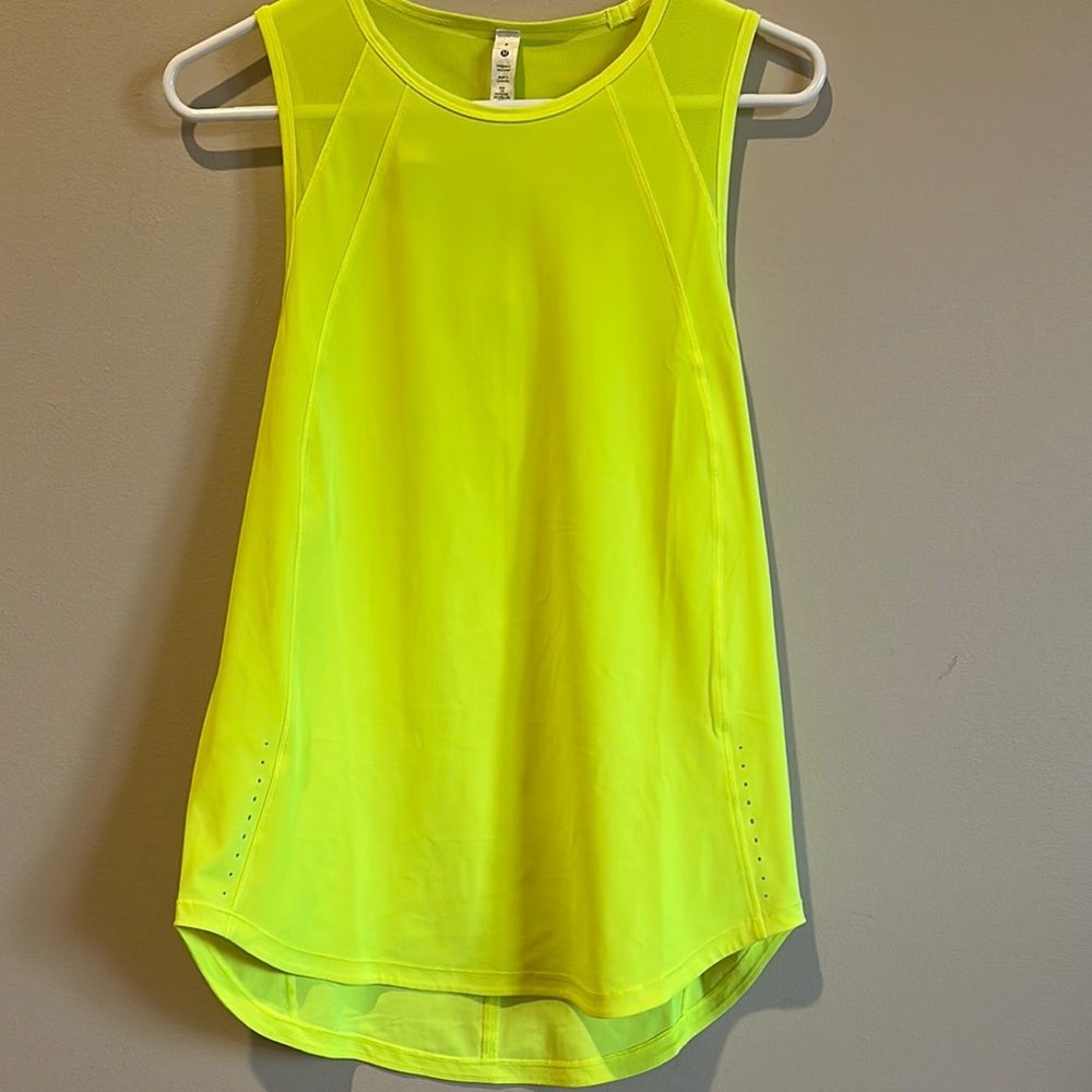 Women's Neon Yellow Sleeveless Top